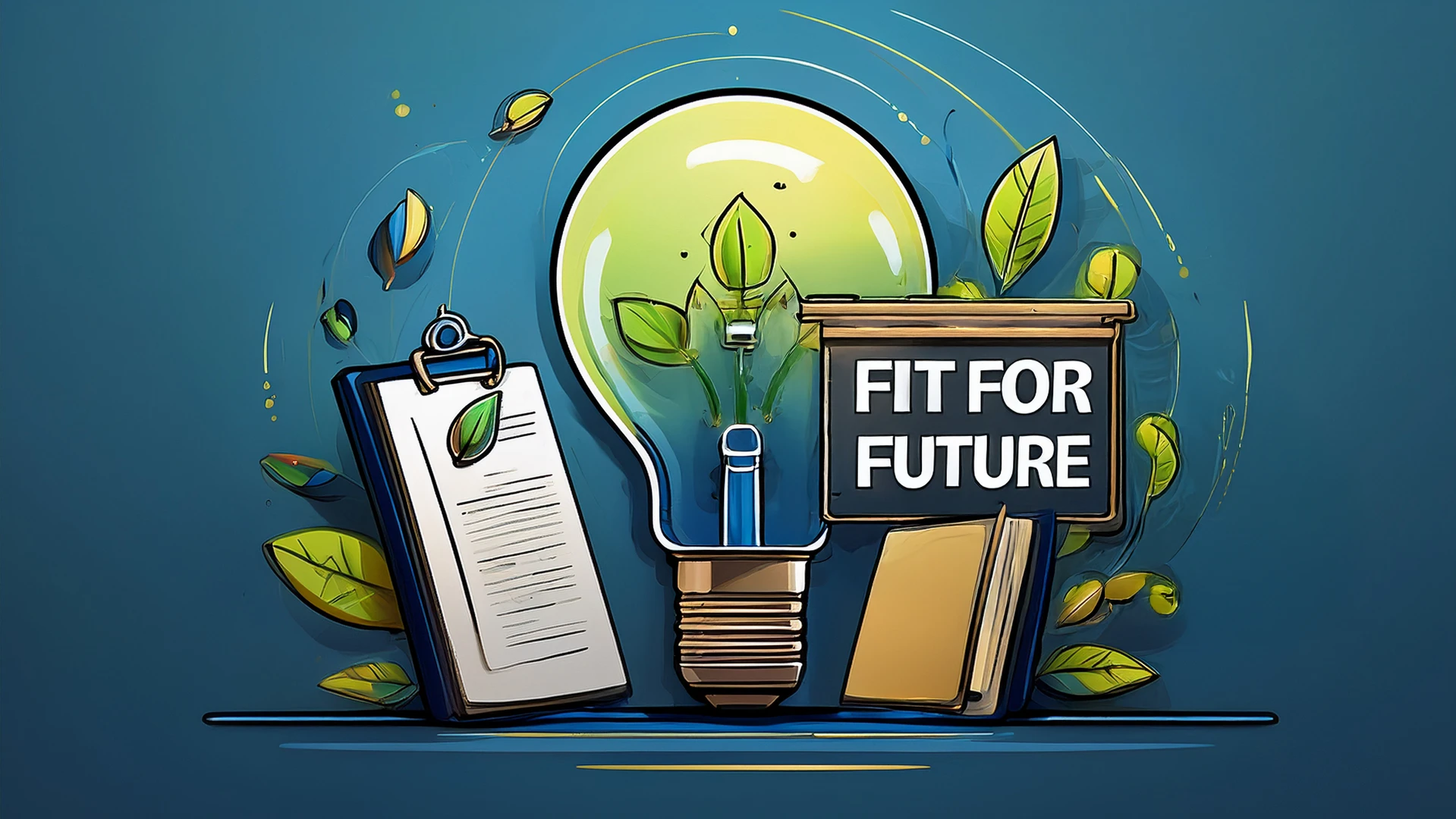 Eine Illustration f&uuml;r das Programm FIT FOR FUTURE